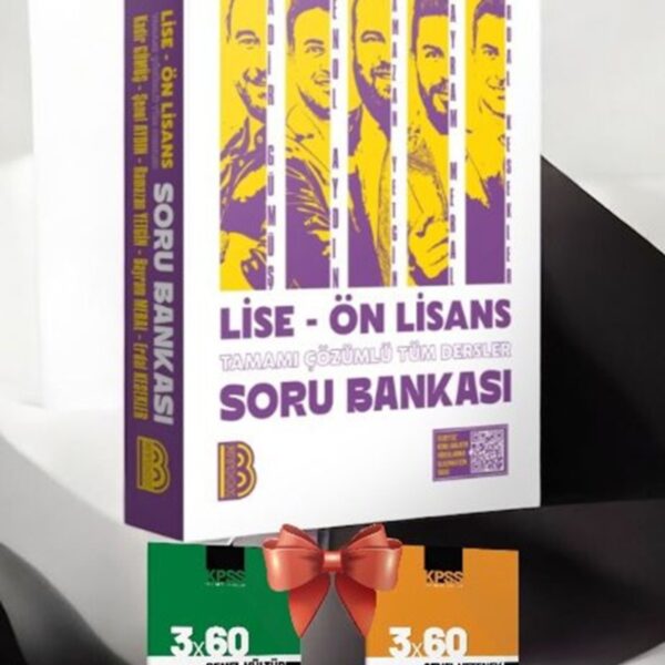 2026 Lise- Ön Lisans Tamamı Çözümlü Tüm Dersler Soru Bankası-KPSS Deneme Hediye