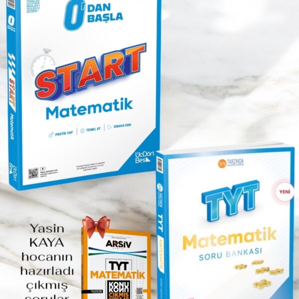2026 345 Start matematik Ve 345 TYT Matematik Soru Bankası Sıfırdan İleri Seviyeye Set