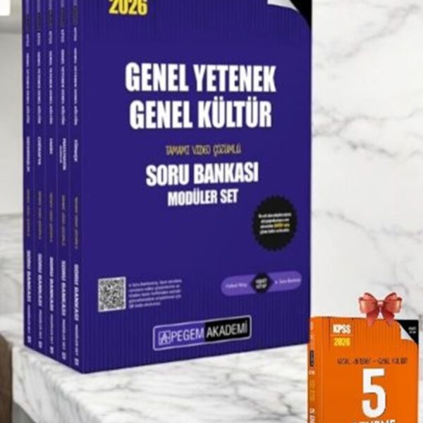 2026 KPSS Genel Yetenek Genel Kültür Tamamı Çözümlü Soru Bankası Seti Ve 2026 KPSS Çözümlü 5 Deneme