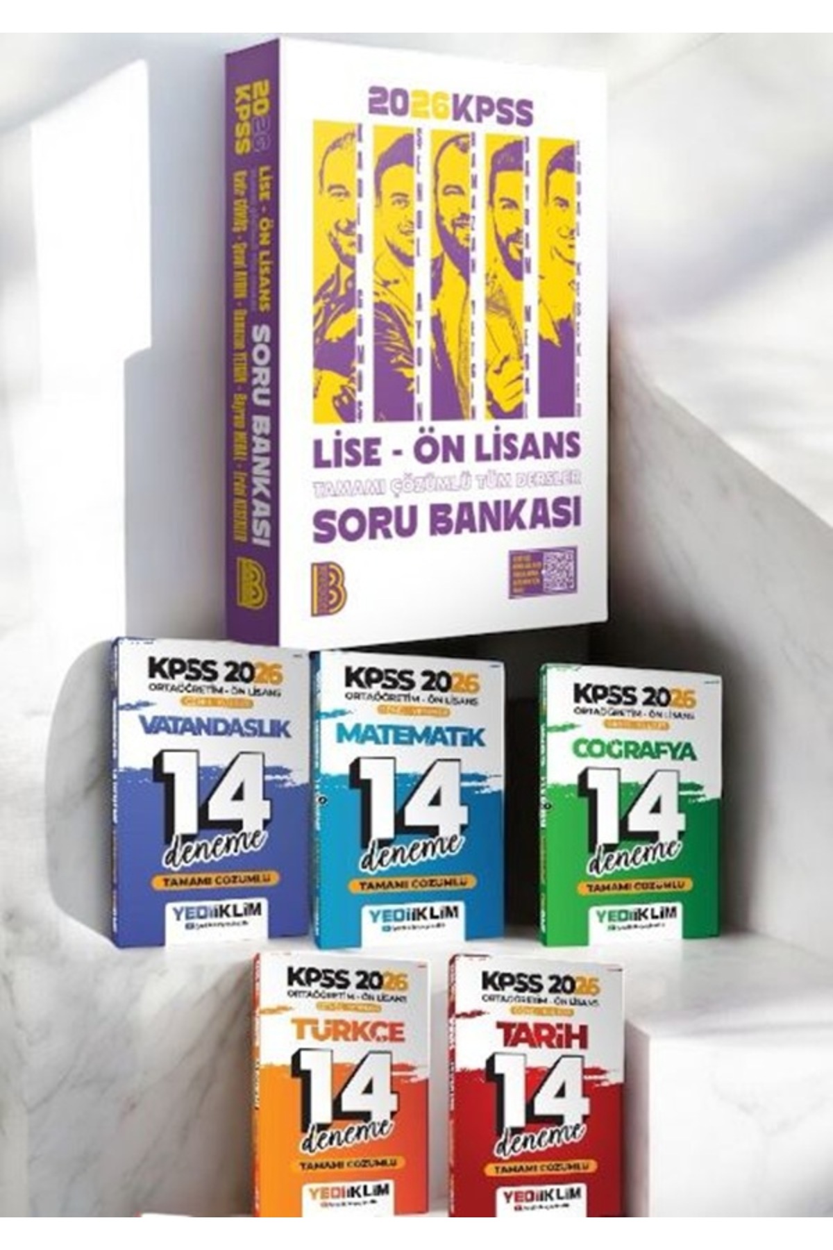 1_org_zoom-11.jpg 2026 Lise Ön Lisans Tamamı Çözümlü Soru Bankası-Yediiklim 2026 KPSS Ön Lisans GY-GK Deneme - Görsel 1