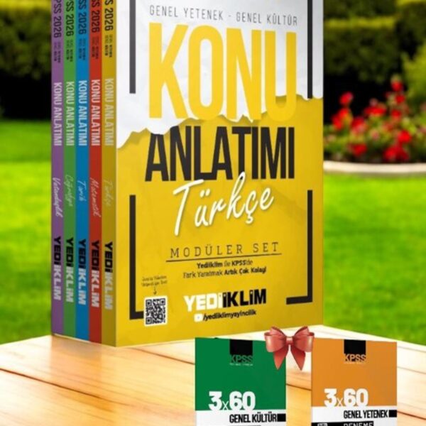 2026 KPSS Lisans Genel Yetenek - Genel Kültür Konu Anlatımı Modüler Set Ve KPSS Deneme HEDİYE