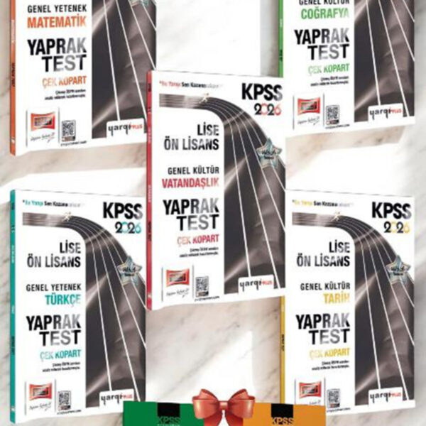 2026 KPSS Ortaöğretim Ön Lisans Genel Yetenek Genel Kültür Çek Kopart Yaprak Test Seti Ve Deneme