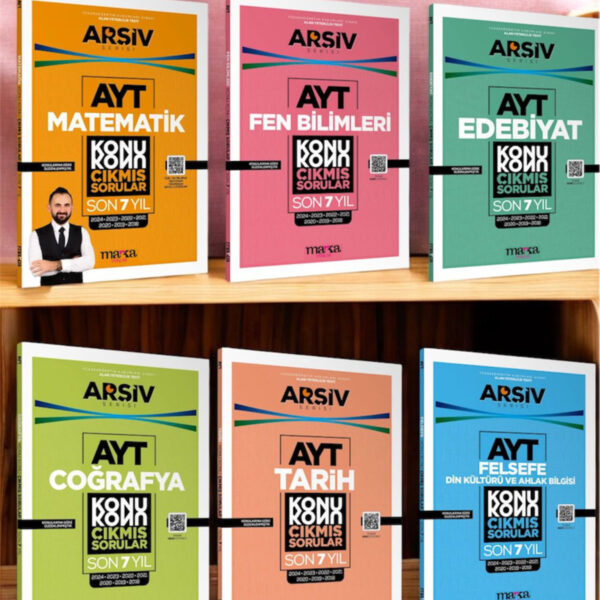 2025 Model AYT Son 7 Yılın Çıkmış Soruları 6'Lı Seti