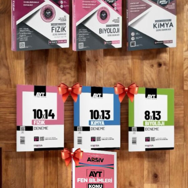 2025 Ayt Soru Bankası Fen Bilimleri Sayısal Set+3'lü Ayt Deneme-AYT Son 7 Yılın Çıkmış Soruları