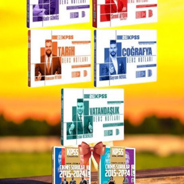 2026 KPSS Ders Notları Seti Genel Yetenek Genel Kültür-Yargı KPSS 2015-2024 Kpss Çıkmış Sorular