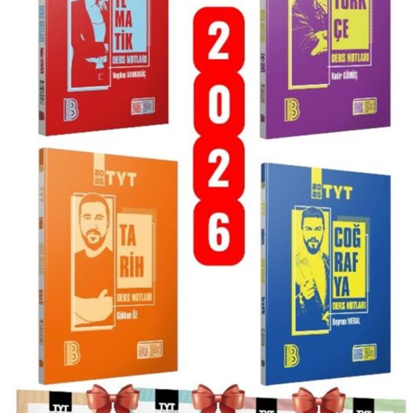 2026 Tyt Eşit Ağırlık Ders Notu 4'lü Set ve Tyt 4 Deneme