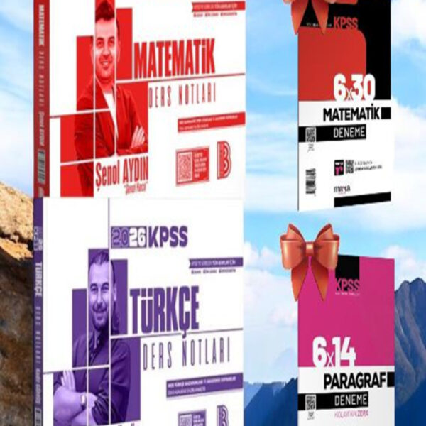 Benim Hocam 2026 KPSS Türkçe+Matematik Ders Notları 2 li Set Ve Kpps Türkçe-Matematik Deneme