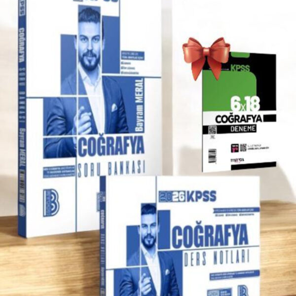 2026 KPSS Coğrafya Ders Notları ve Tamamı Çözümlü Soru Bankası Seti-Marka Kpss Coğrafya Deneme
