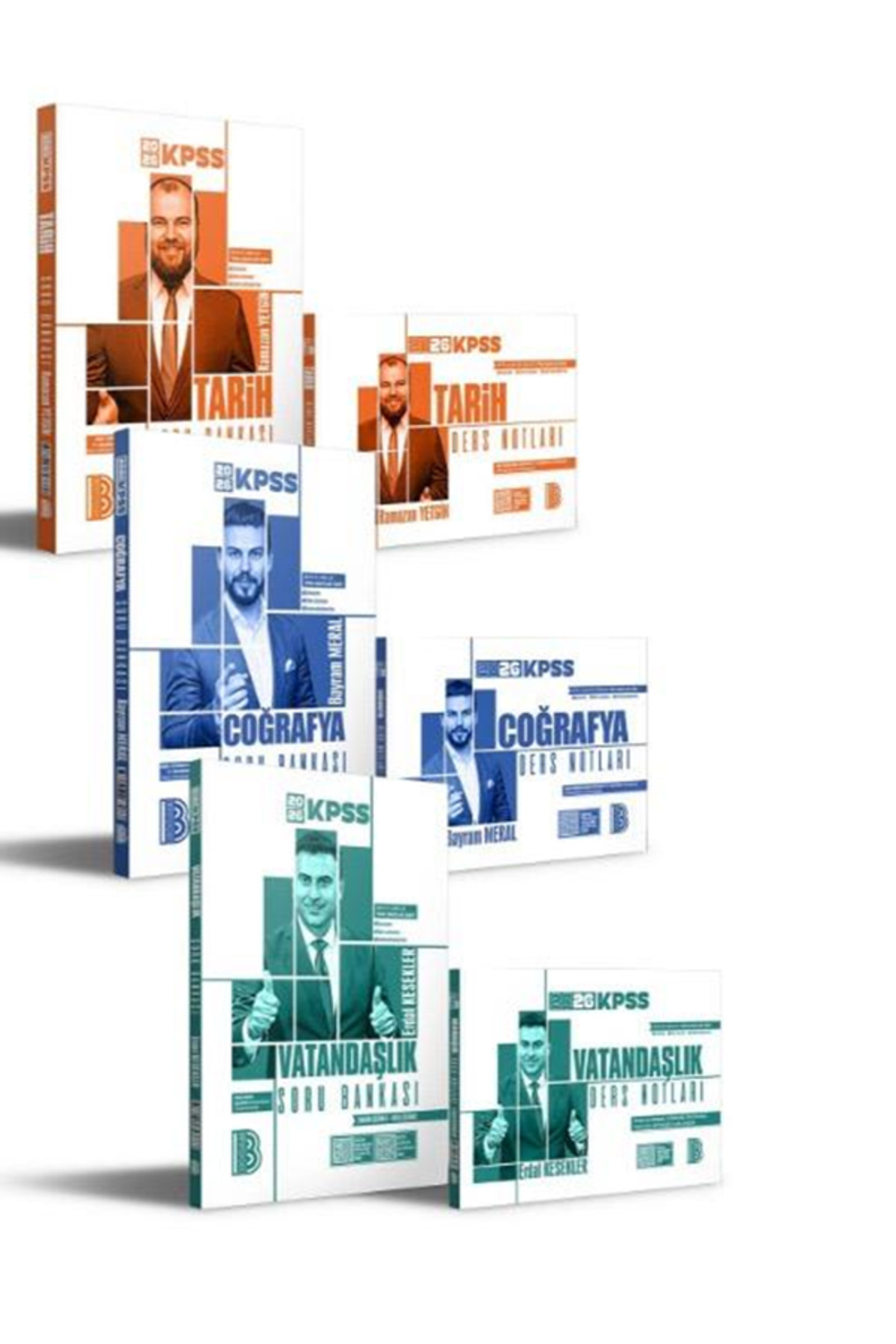 1_org_zoom-180.jpg 2026 KPSS Genel Kültür Ders Notları Tamamı Çözümlü Soru Bankası Seti 6'lı Set - Görsel 1
