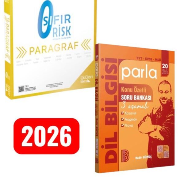 Paragraf Sıfır Risk Soru Bankası 345 2026 Tyt - Kpss Taktiklerle Dil Bilgisi Çözümlü Soru Bankası