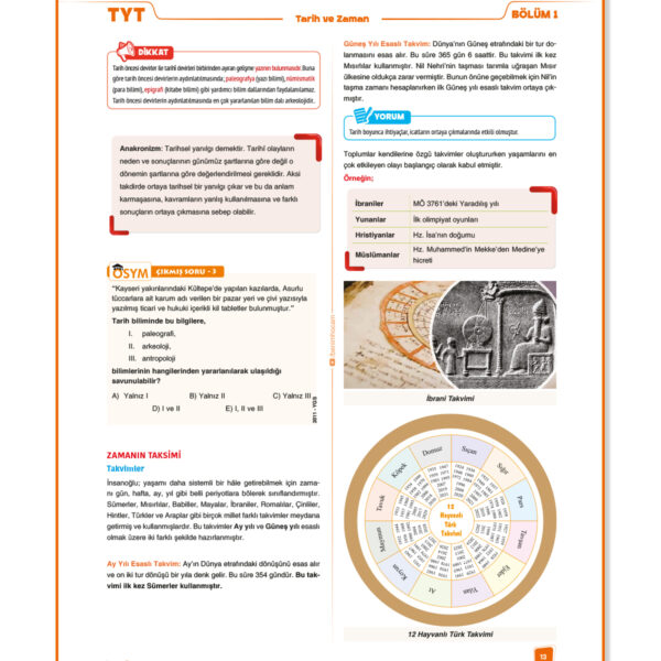 2026 TYT Tarih Ders Notları Benim Hocam Yayınları