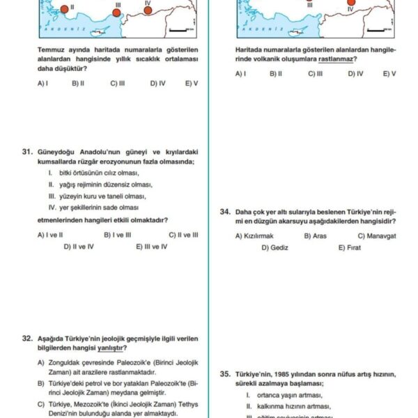 2026 Kpss Genel Kültür 3 Deneme Sınavı Tarih Coğrafya Vatandaşlık