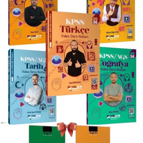 2026 KPSS Atölye Serisi Genel Yetenek Genel Kültür Video Ders Notları 5 li Set-kpss deneme
