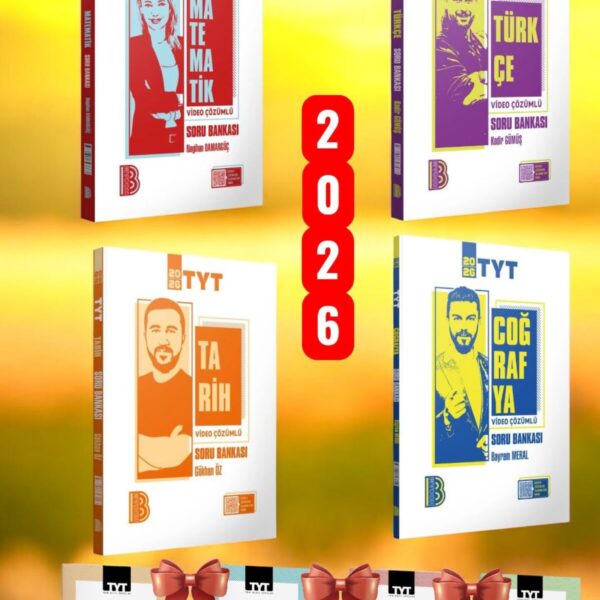 2026 Tyt Eşit Ağırlık Soru Bankası 4'lü Set ve Tyt 4 Deneme Hediye!!!