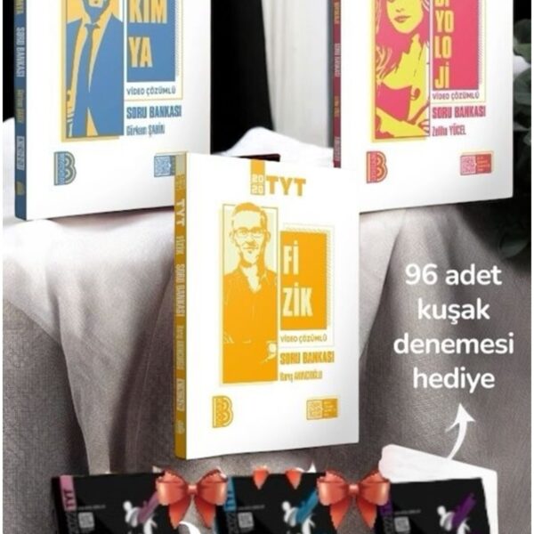 2026 TYT Fizik Kimya Biyololoji Soru Bankası Fen Bilimleri Sayısal Set-Kuşak Tyt 32x3 Deneme HEDİYE