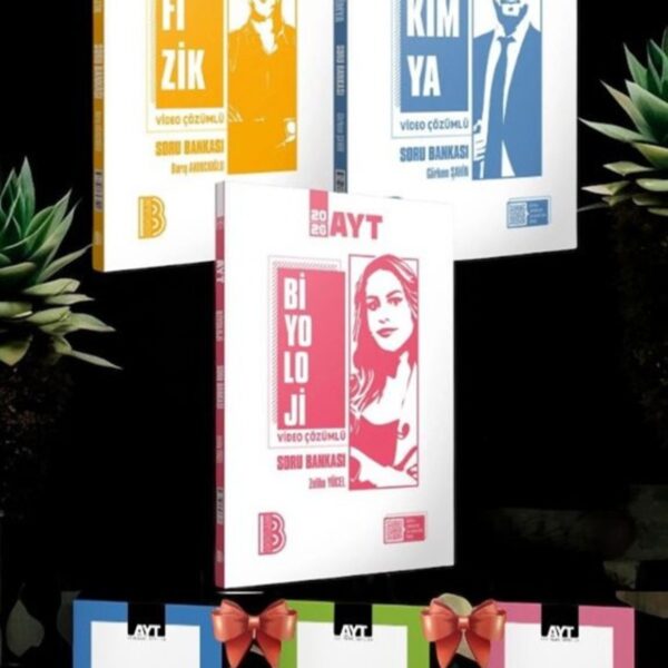 2026 AYT Fizik Kimya Biyololoji Soru Bankası Fen Bilimleri Sayısal Set+ 3 Deneme Set