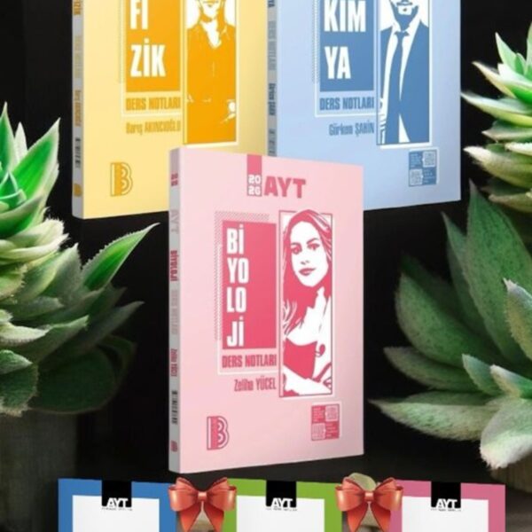 2026 AYT Fizik Kimya Biyoloji Konu Ders Notları AYT Fen Bilimleri Sayısal+AYT 3 Deneme Seti