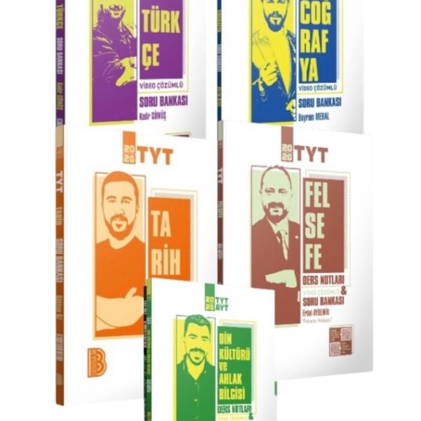 2026 Tyt Sözel Bölüm Türkçe Coğrafya Tarih Felsefe Dinkültürü Soru Bankası 5'li Set