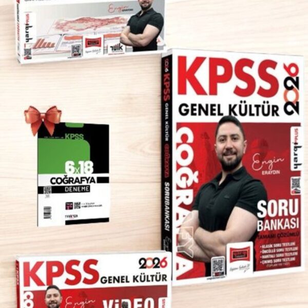 2026 KPSS Genel Kültür Coğrafya Soru - Coğrafya Video Ders-Haritalarla Coğrafya Seti (Engin Eraydın)