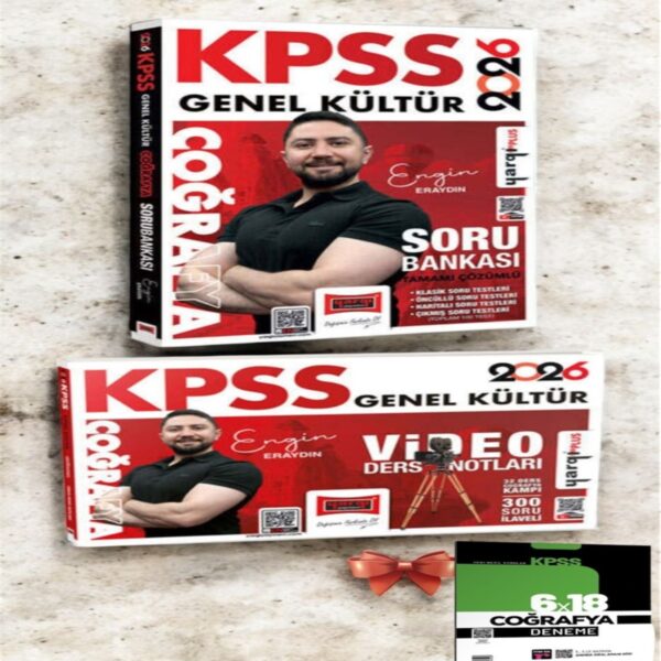 2026 KPSS Genel Kültür Coğrafya Soru Bankası ve Video Ders Notları Seti- KPSS Cografya Deneme