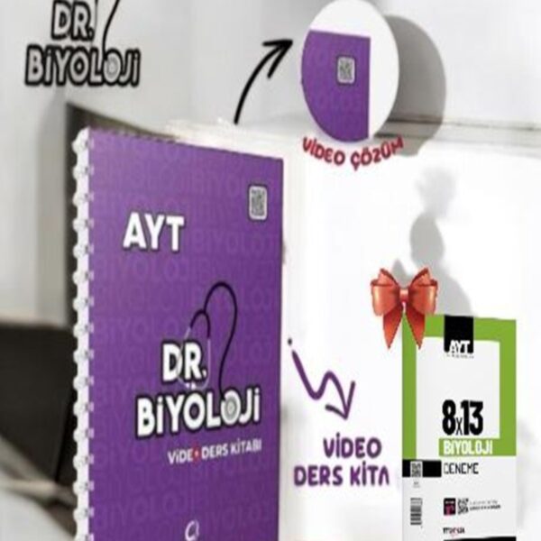 2026 Barış Hoca DR. BİYOLOJİ AYT VİDEO DERS KİTABI-AYT Deneme HEDİYE