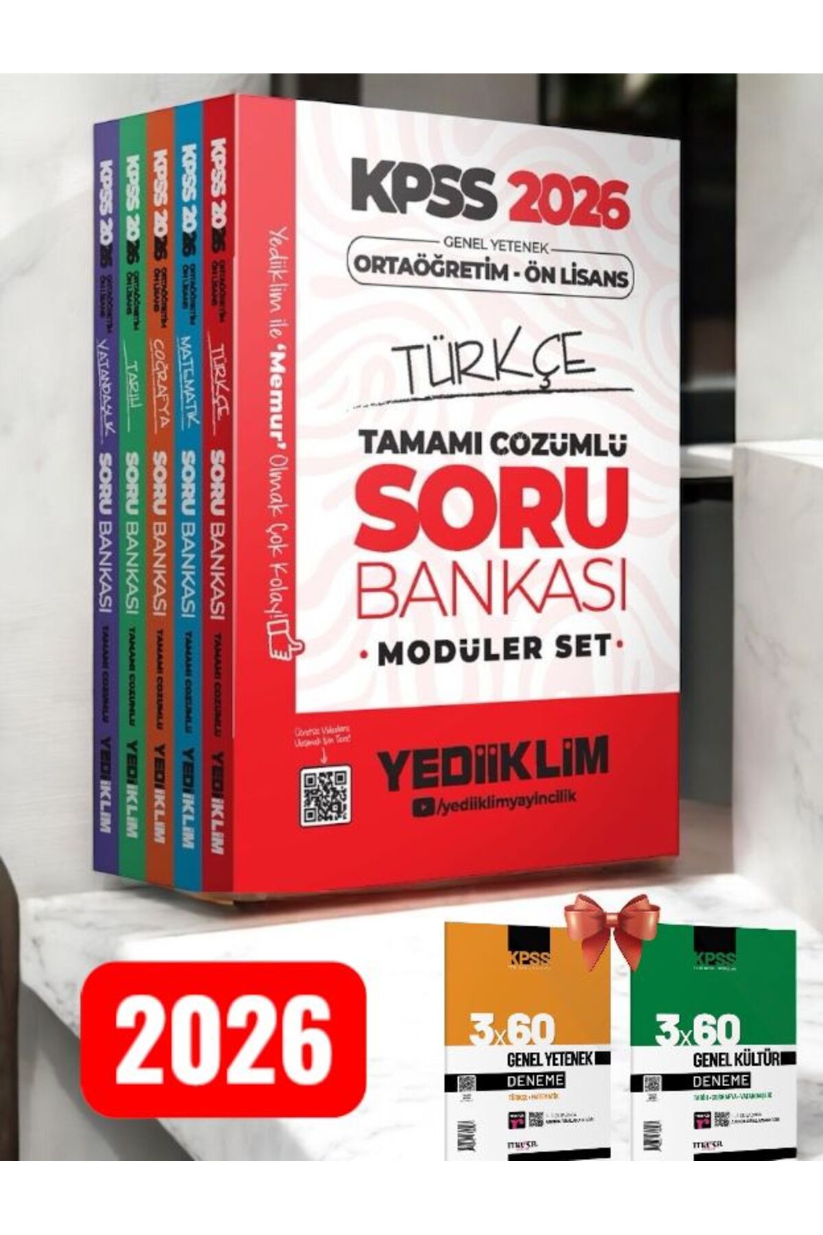 1_org_zoom-94.jpg 2026 KPSS Ortaöğretim Ön Lisans Genel Yetenek Genel Kültür Çözümlü Soru Bankası Ve Kpss Deneme GY-GK - Görsel 1