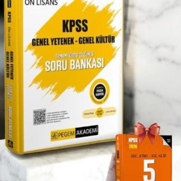 2026 KPSS Ön Lisans Soru Bankası Genel Yetenek Genel Kültür Tamamı Video Çözümlü+2026 KPSS 5 Deneme