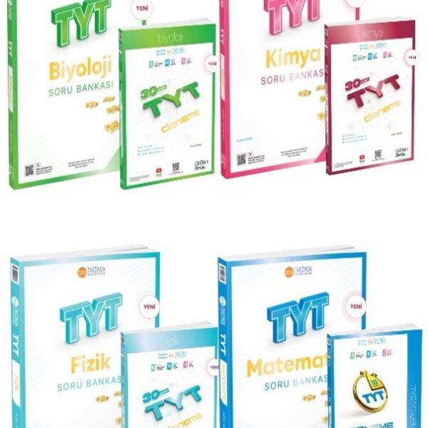 ÜÇ DÖRT BEŞ YAYINLARI-2026 Tyt Sayısal Matematik- Fizik - Kimya - Biyoloji Soru Bankası Ve Tyt Deneme Seti