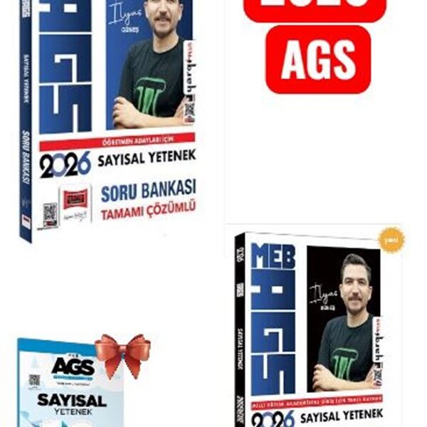 YARGI YAYINLARI-2026 MEB-AGS Öğretmen Adayları İçin Tamamı Çözümlü Sayısal Soru Bankası Ve AGS Deneme