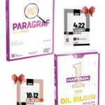 ÜÇ DÖRT BEŞ YAYINLARI-345 - 20 Lİ PARAGRAF DENEME-345-1 Haftada TYT Dilbilgisi Konu Anlatımlı Soru Bankası-TYT Deneme