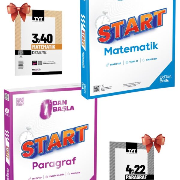 ÜÇ DÖRT BEŞ YAYINLARI-345  Start matematik Soru Bankası-345  Start Paragraf Soru Bankası