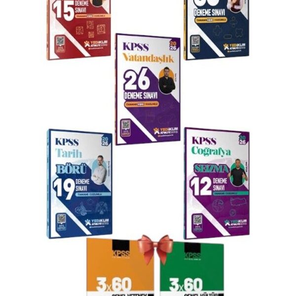 Yediiklim Yayınları-2026 KPSS Atölye Serisi Tüm Dersler Deneme Sınavı Full Set 5 Kitap-KPSS Genel Kültür Deneme