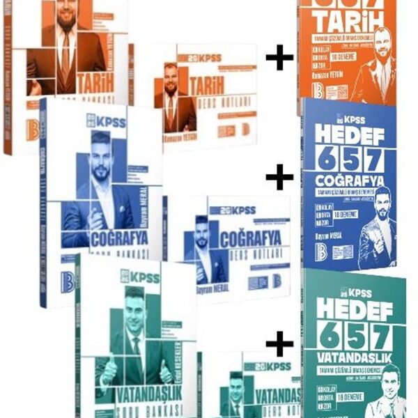 Benim Hocam Yayınları-2026 Kpss Genel Yetenek Genel Kültür Soru Bankası Seti, Ders Notları Ve KPSS Deneme