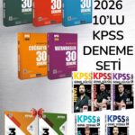 2026 KPSS Lisans-Ön lisans Tüm Adaylar İçin 10'Lu Deneme Seti Yargı ve Pegem 293 Adet Deneme