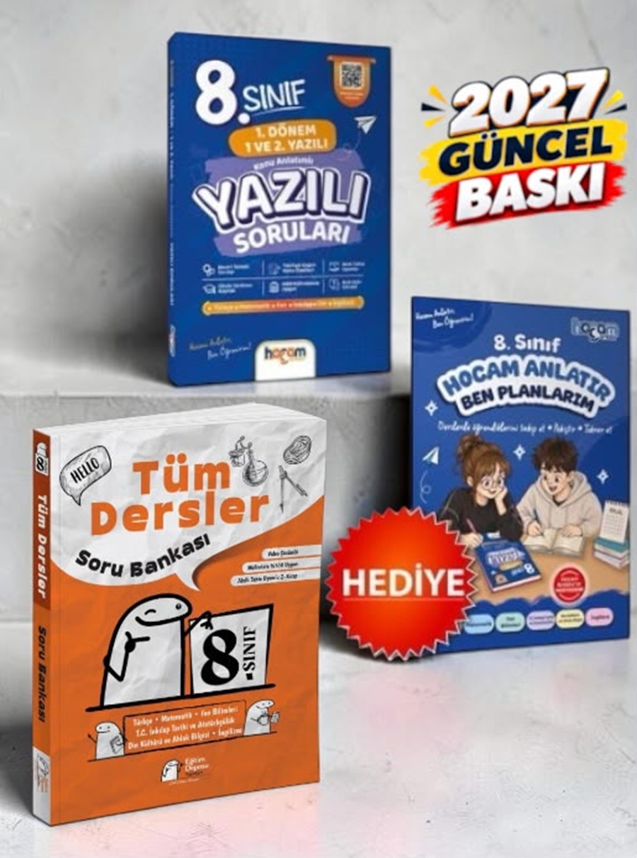 44f4fg Eğitim Deposu Yayınları Lgs Tüm Dersler Soru Bankası 8. Sınıf Konu Anlatımlı Yazılı Soruları Tamamı Video Çözümlü - Görsel 1