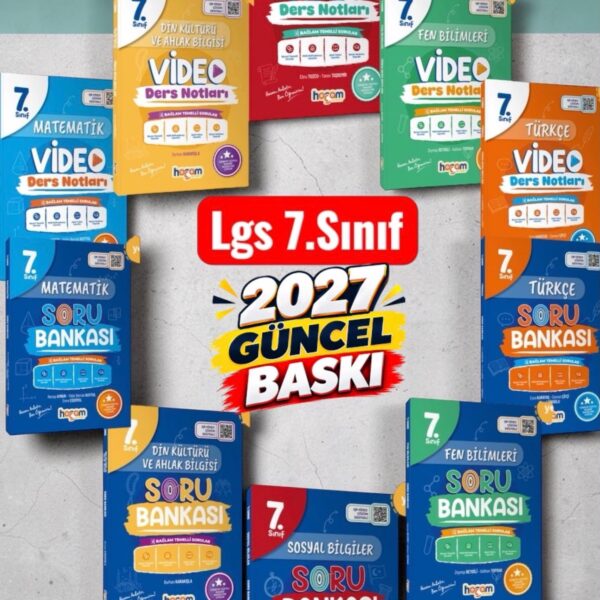 hocam anlatır 2027  7.Sınıf Tüm Dersler Konu Anlatım Ve Soru Bankası 10'lu Set MAARİF MODEL LGS