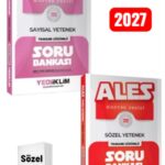 Yediiklim Yayınları Ales Sayısal-Sözel Yetenek Tamamı Çözümlü Soru Bankası Seti ve Deneme Hediye